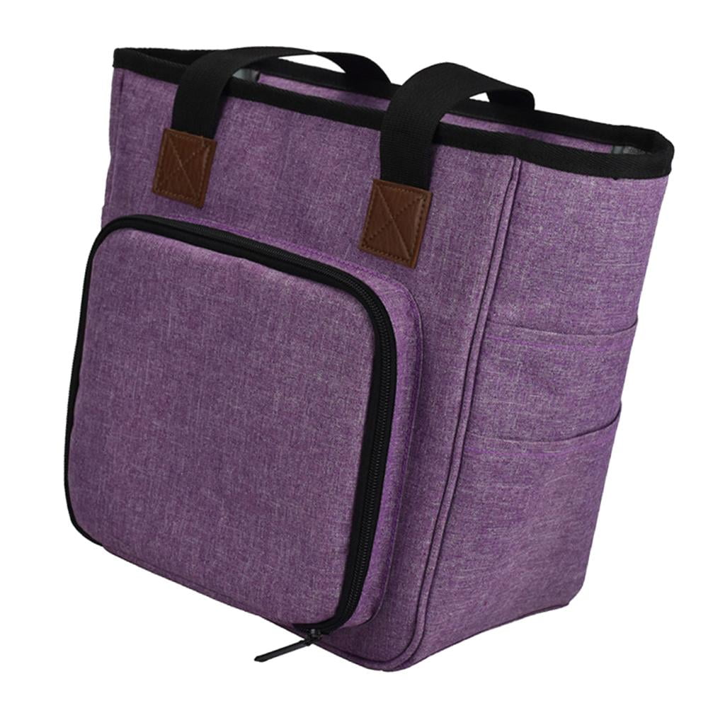 HOMYL Knitting Bag, Yarn Tote Organizer with Divider for Crochet Hooks, Knitting , and
