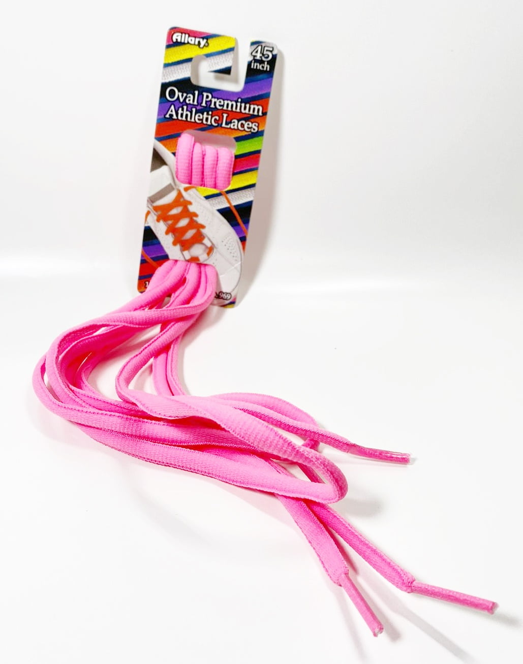 Allary Oval Premium Athletic Laces, 45 in.(Pink)
