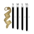 thumbnail image 3 of Women's Fashion Web Woven Braid Faux Leather Metallic Wide Belt, M 38", Matte Gold, 3 of 3