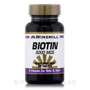 Windmill Biotin 5000 mcg Tablets 60 Tablets