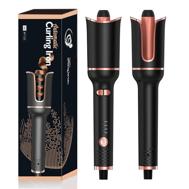 JM 1pcs Rizador de cabello completamente automático Rotación eléctrica rizo grande red permanente roja Ion negativo persona perezosa no daña el cabello Palo rizador de cabello rosa ER