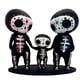 thumbnail image 1 of Skull Family Figurines Resin Crafts Cute Statue Decorative Sugar Skulls Hand-A, 1 of 5