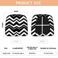 thumbnail image 3 of Black Modern Art Geometric Seat Covers for Dining Room Chairs Set Of 4,Stretch Printed Washable Chair Seat Cover with Elastic Ties and Button,Removable Waterproof Couch Cushion Covers, 3 of 6