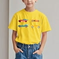 thumbnail image 2 of Lopecy-Sta Four Car Set Print Short Sleeve T-shirt for Boys Round Neck Half Sleeve Casual Versatile Tees 7-8 Years, 2 of 6