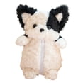 thumbnail image 2 of Estuche de peluche con forma de perro Corgi, bolso de peluche, maquillaje creativo y adorable de dibujos animados Negro, 2 of 9