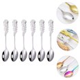 thumbnail image 3 of Shisuyan Rose Design Spoons Silver 6Pack 5.1X1X0.04In, 3 of 8