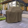 thumbnail image 3 of Budge Large Black-Tan Patio BBQ Grill Cover, StormBlock™ Hillside, 3 of 9