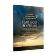 thumbnail image 2 of Scripture Walls Fear God and Keep His Commandments Ecclesiastes 12:13 Bible Verse Canvas Christian Wall Art Ready to Hang Unframed, 2 of 11