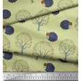 thumbnail image 2 of Soimoi Cotton Poplin Fabric Tree & Sheep Animal Printed Fabric 1 Yard 56 Inch Wide, 2 of 3