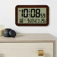 Electronic Digital Clock Battery Powered with Calendar Temperature ...