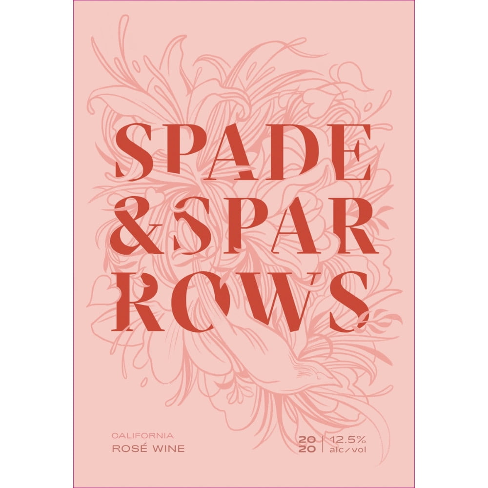 Spade & Sparrows  California Rose Wine, 750 ml Bottle, ABV 12.50%