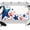 Crimson, Royal Blue, variant on 7x5ft Photo Backdrop, Red Blue Star 4th of July Soft Polyester Backdrop Curtains Photography Backdrops, Independence Day Firework Brushed Background for Photoshoots Studio Video Portrait Parties