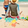 thumbnail image 4 of 1 juego de juguetes de playa para niños: juguetes para construir castillos de arena, juguetes para excavar en la arena, juguetes de arena portátiles, 4 of 8