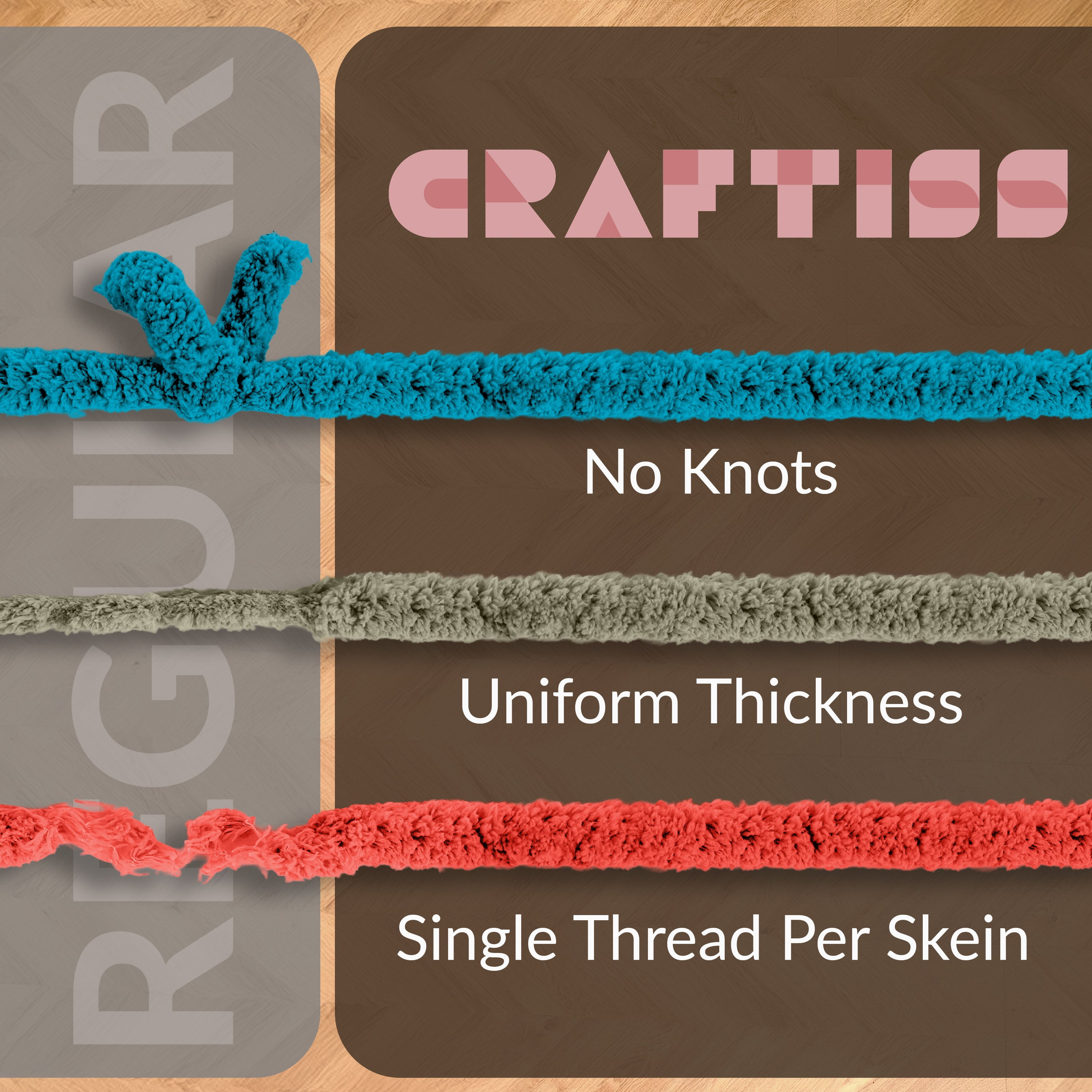 Craftiss Chunky Chenille Yarn for Crochet 8 Rolls - Jumbo 7 Weight (27 Yds, 8 oz Skein) Bulky Thick Crochet Knit Blanket Chunky Yarn for Hand Knitting