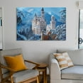thumbnail image 6 of Neuschwanstein Castle In The Snow Canvas Art Poster And Wall Art Picture Print Modern Family Bedroom Decor Posters,Unframe-style,28×41inch (70×105cm), 6 of 8
