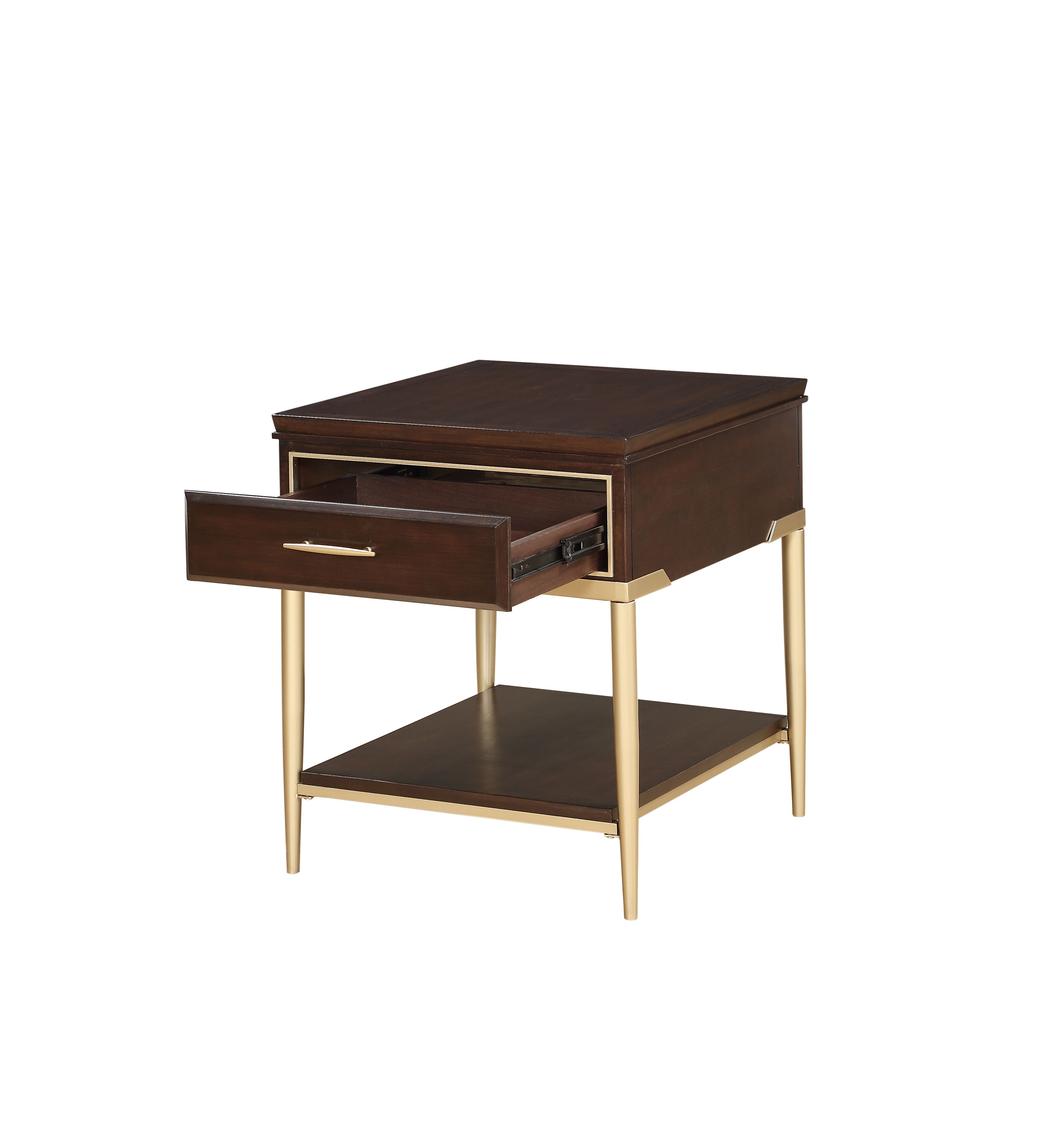 Acme Eschenbach End Table With 1 Storage Drawer In Cherry
