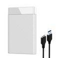 thumbnail image 3 of Soporte de disco duro externo de 2,5 pulgadas Ligero portátil con cable USB Caja compacta universal sin herramientas de 5 Gbps para accesorios blanco CUTICAT Caja de disco duro, 3 of 8