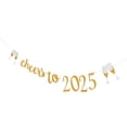 thumbnail image 1 of FENGGUIQU 1Set Reusable Golden New Year Banner with Glitter Letters for Celebration Decor, 1 of 7