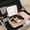 Beige, variant on Guanglv Travel Makeup with LED Portable Travel Makeup Organizer