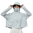 thumbnail image 2 of Drovellove Women's UPF 50+ Sun Protection Jacket – Lightweight Hooded Shirt with Thumb Holes, Breathable Quick-Dry Outdoor Cover Up for Hiking, Beach Vacation, Kayaking, Cycling, and Travel, 2 of 6