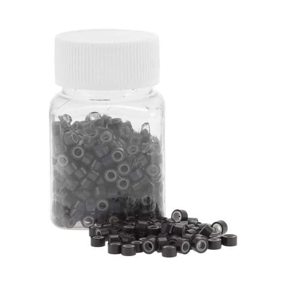 Unique Bargains 500pcs Fashion Nano Hair Beads for Wig Braiding for Hair Extension Black Purple