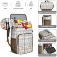 thumbnail image 5 of Travel Cooler Bag - Boho Bohemia Pioneer Flower Geometric Line Art Camping Beer Cooler Backpack with Bottle Opener- Waterproof Insulated Picnic Backpacks - Cooler Bag for Beach, 5 of 6