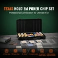 thumbnail image 2 of KFFKFF Poker Chip Collection, 300-Unit Poker Kit, Comprehensive Poker Gaming Set with Portable Case, Weighty 14 Gram Casino Clay Tokens, Cards, Buttons and Cubes, 2 of 9