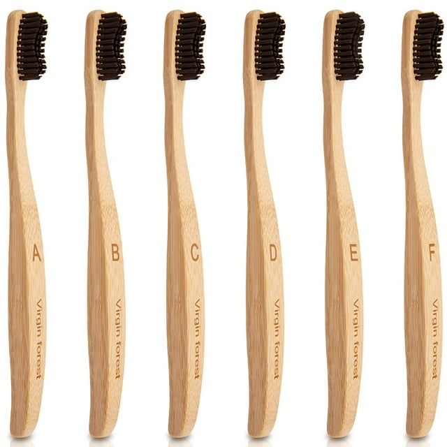 Cepillo de Dientes de Bambú Carbón Vegetal Virgin Forest Biodegradable