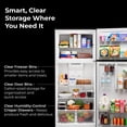 thumbnail image 5 of Kenmore 20.2 cu. ft. Top Freezer Refrigerator, Adjustable Glass Shelves, Black, 5 of 11