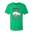 thumbnail image 2 of Wild Bobby,Daddy and Daughter Always Heart to Heart Daddys Girl Father Gift, Father's Day, Men Premium Tri Blend Tees, Envy, Large, 2 of 3
