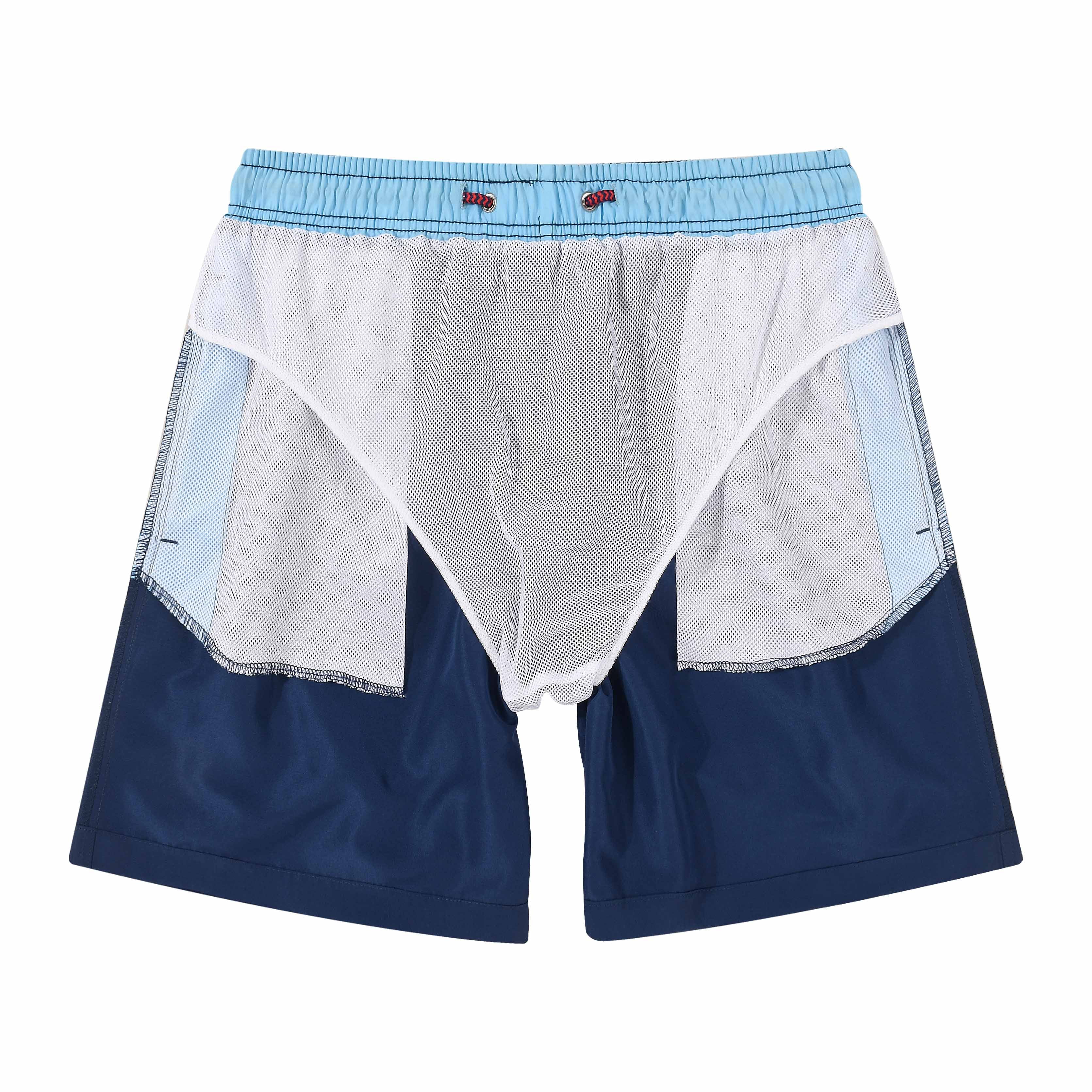 3 Pcs Mens Swim Trunks With Mesh Liner Quick Dry Bathing Suit Swimswear Navy Blue Light Blue Royal Blue Size L