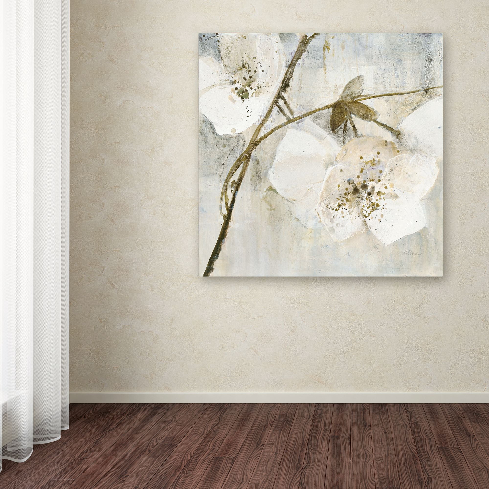 Trademark Fine Art 'Elegance II Greige' Canvas Art by Albena Hristova