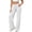 White, variant on Annhoo Yoga Pants Women Stretchy High Waist Comfy Solid Color Loose Pants Comfy Soft Casual Workout Gym Trousers