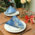 thumbnail image 3 of Napkin Satin Napkin 20*20Inchx6 Kitchen Towel Dinner Plate Towel Decorative Towel Napkin Tea Towel Suitable For Kitchen Table Blue Sky, 3 of 8