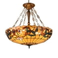 thumbnail image 2 of Lighting SERENITY Tiffany-style Dark Antique Bronze 4 light Victorian Ceiling Pendant 28" Wide, 2 of 5