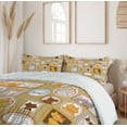 thumbnail image 6 of Ambesonne Cat Duvet Cover Sets, Family Tree of Kitty Humor, 2-King, Multicolor, 6 of 7