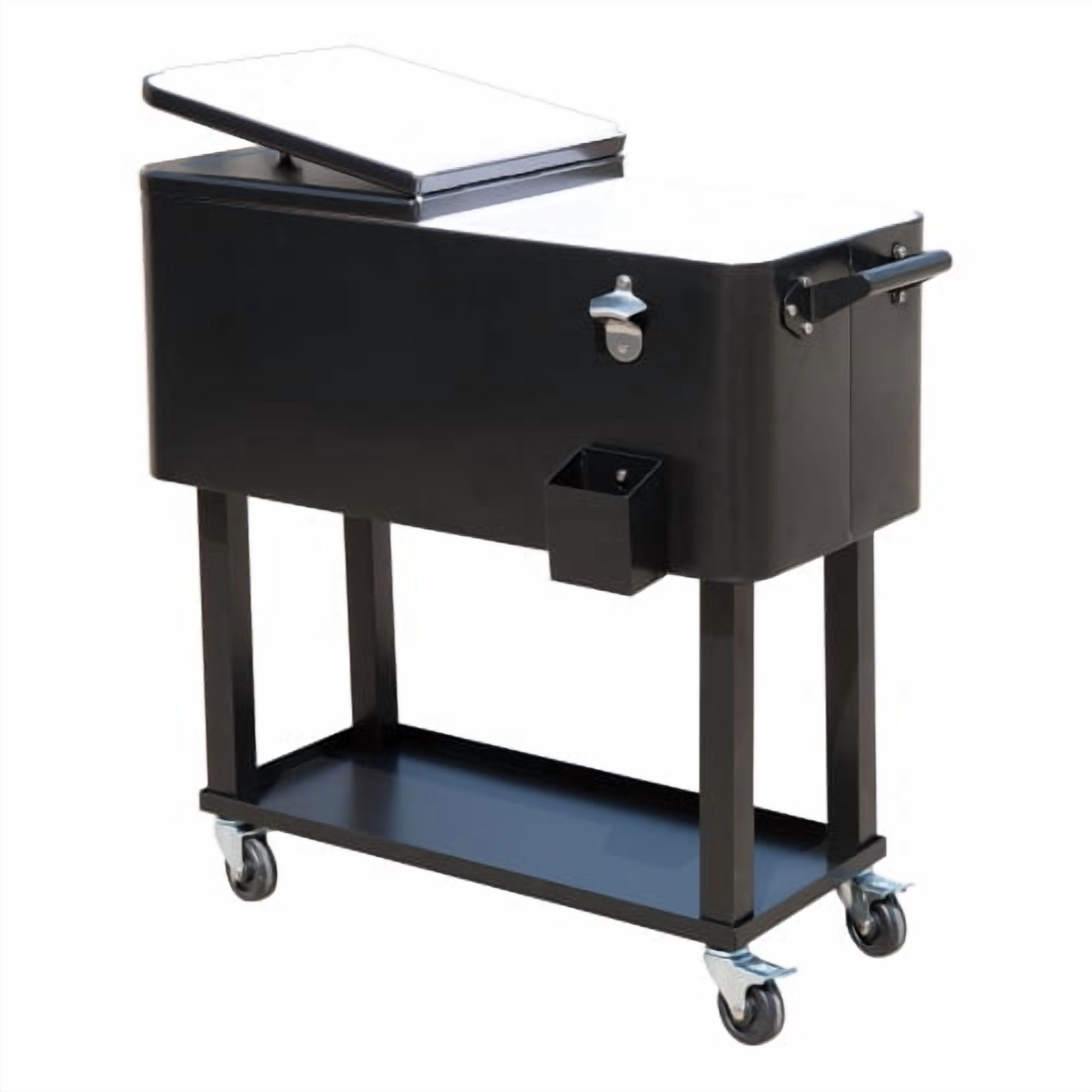 Auto Beyond Party Cooler with Divider, Spacious 80-Qt Capacity, Chills 36hrs, Serving Tray, Rolling Ice Chest for Indoor and Outdoor Entertainment