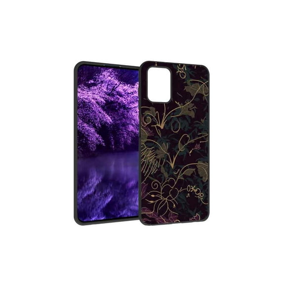 Gold-Floral-Dark-Grunge-Academia-aesthetic-6 Phone Case, Degined for Moto G Stylus 2021 Case Men Women, Flexible Silicone Shockproof Case for Moto G Stylus 2021