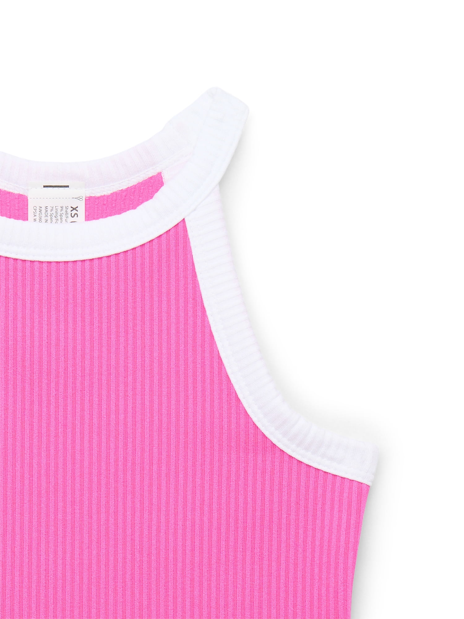 Athletic Works Girls Ribbed Tank Top, Sizes 4-18