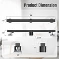 thumbnail image 3 of 24 Inch Linear Shower Drain, 304 Stainless Steel Invisible Rectangle Extremely Narrow Shower Floor Drain, Latest Fashion Non-Slip Adjustable Hair Filter(Black)$$Tools & Hardware Other, 3 of 8