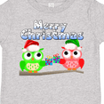 thumbnail image 4 of Inktastic Merry Christmas Owls Boys or Girls Toddler T-Shirt, 4 of 5