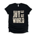 thumbnail image 3 of Joy To The World Block Distressed - Women's Short Sleeve Graphic T-Shirt, 3 of 11