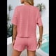 thumbnail image 4 of Conjunto de Pijama de 2 Piezas de Corta A Rayas de Verano, Color Rosa, Talla L, 4 of 8
