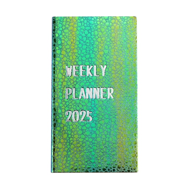 Green A6 Planner Notebook 2025 Daily Schedule Organizer 120 Pages Pocket Notebook For Journaling Memo Travel Diary Green 6.81 Inch X 3.78 Inch