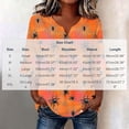 thumbnail image 2 of JOANKDMI Women Creepy Spider T Shirt Web Graphic Print V Neck Tunic Casual Bell Sleeve Shirt With Buttons for Roleplay and Spooky Halloween Party Dress Up Novelty Apparel, 2 of 7