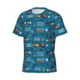 thumbnail image 3 of Rocae Construction Trucks for Men's Moisture-Wicking Crew Tee - T-Shirt for Sports, Outdoor Activities, and Casual WearX-Large, 3 of 9