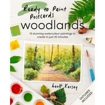 Ready to Paint Postcards: Woodlands: 15 Stunning Watercolour Paintings to Create in Just 30 Minutes, (Paperback)