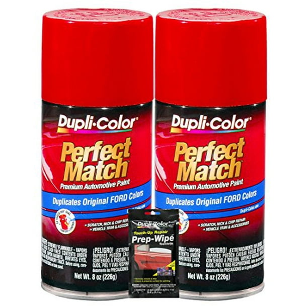 Dupli Color Cardinal Red Ford Exact Match Automotive Paint 8 Oz Bundles With Prep Wipe 3 Items Com - Ford Red Paint Colors