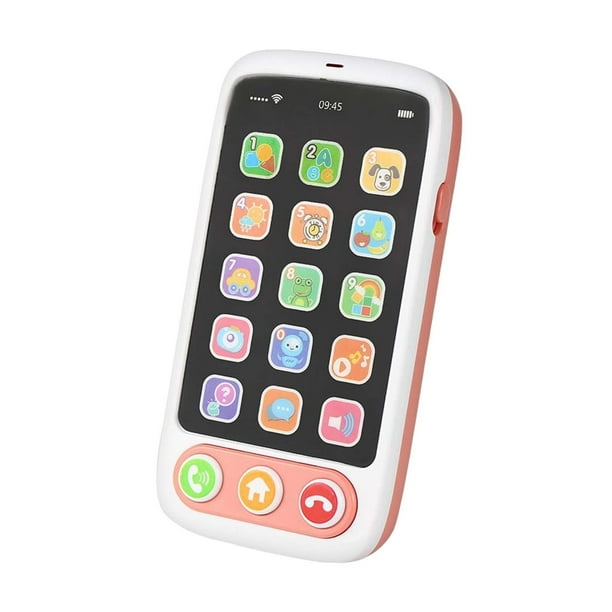 Mini teléfono juguetes teléfono celular juguete aprendizaje juguetes musicales para niñas regalo de cumpleaños Rectángulo Zulema Juguetes musicales para teléfonos