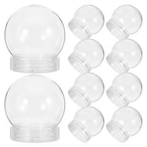 OFFIGAM 10Pcs Clear Plastic Candy Boxes Small Transparent Jars for Wedding and Party Storage